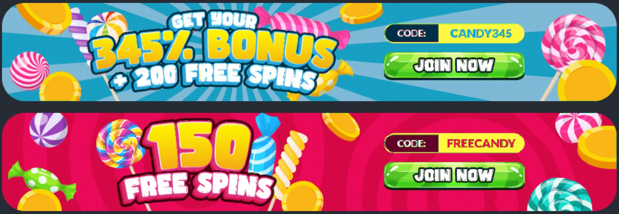 A Big Candy Casino game promotions and offers